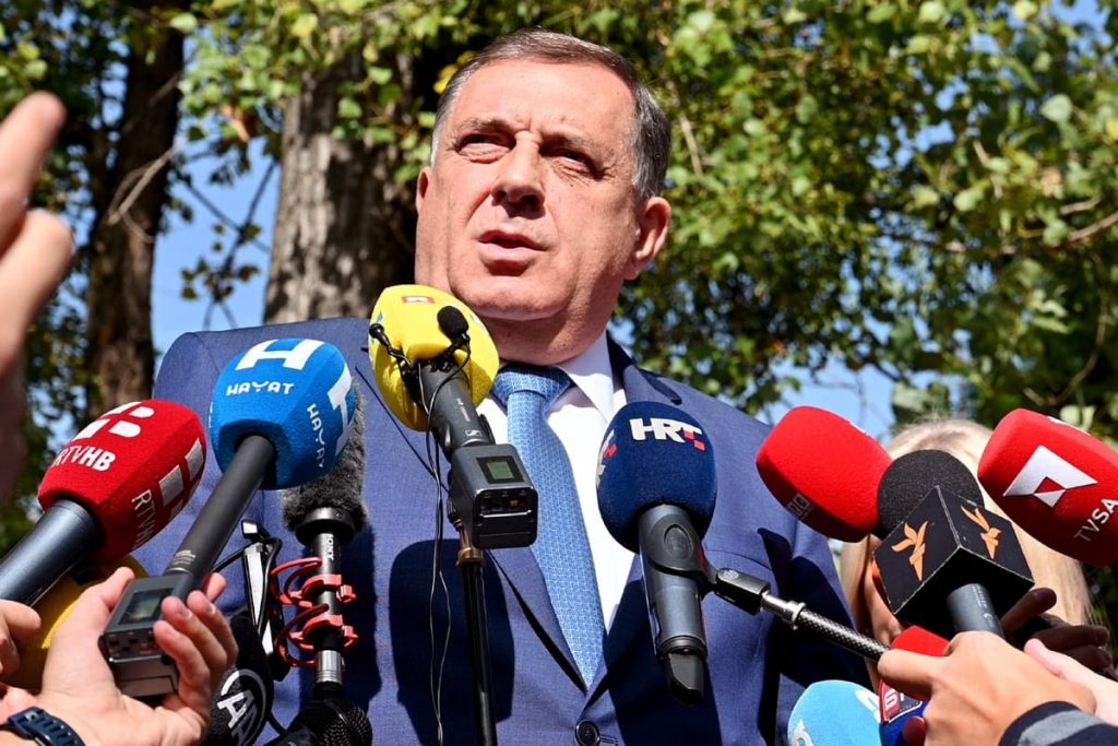 Dodik’s party claims win in Bosnia’s election despite his ban from office